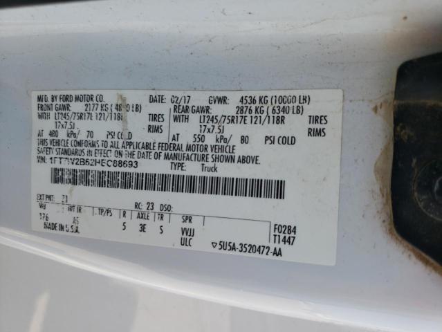 Продажа на аукционе авто 2017 Ford F250 Super Duty, vin: 1FT7W2B62HEC88693, номер лота: 57431953