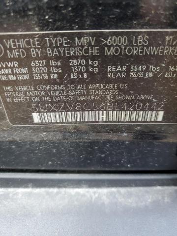 2011 Bmw X5 Xdrive50i მანქანა იყიდება აუქციონზე, vin: 5UXZV8C56BL420442, აუქციონის ნომერი: 56380213