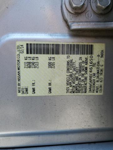 Продаж на аукціоні авто 2014 Nissan Maxima S, vin: 1N4AA5APXEC461650, номер лоту: 55094123