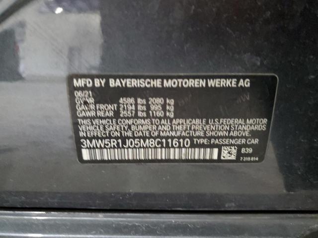Aukcja sprzedaży 2021 Bmw 330i, vin: 3MW5R1J05M8C11610, numer aukcji: 57543713