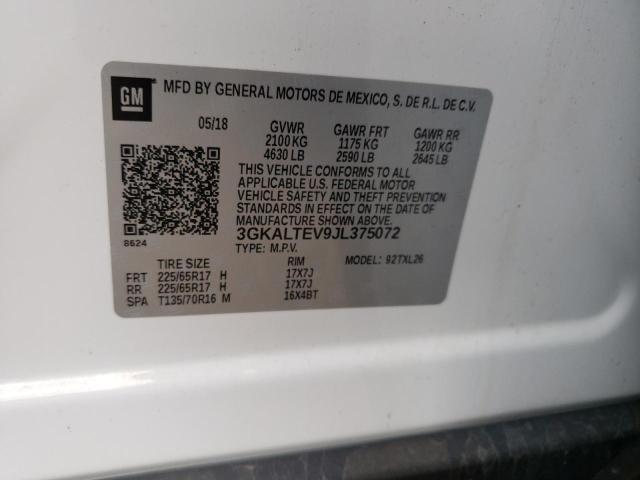 Продаж на аукціоні авто 2018 Gmc Terrain Sle, vin: 3GKALTEV9JL375072, номер лоту: 55507933