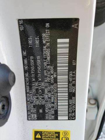 Продаж на аукціоні авто 2016 Toyota Highlander Limited, vin: 5TDYKRFH5GS185930, номер лоту: 55322973