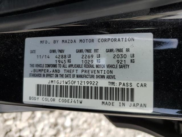 Aukcja sprzedaży 2015 Mazda 6 Grand Touring, vin: JM1GJ1W50F1219922, numer aukcji: 54650483