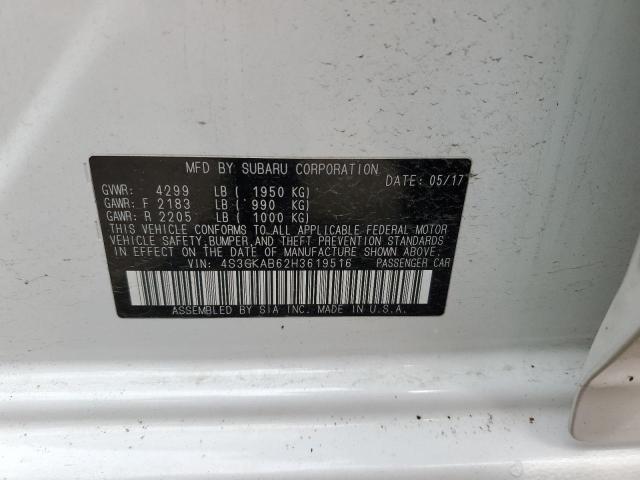 Aukcja sprzedaży 2017 Subaru Impreza Premium, vin: 4S3GKAB62H3619516, numer aukcji: 55831623