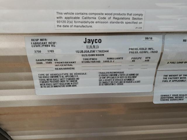 Продаж на аукціоні авто 2019 Jay Flight, vin: 1UJBJ0AJ5K17A0344, номер лоту: 54802963