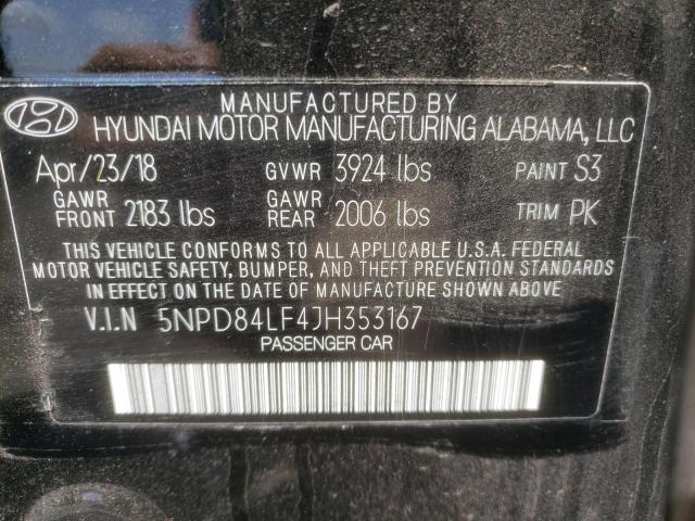 Aukcja sprzedaży 2018 Hyundai Elantra Sel, vin: 5NPD84LF4JH353167, numer aukcji: 56379193
