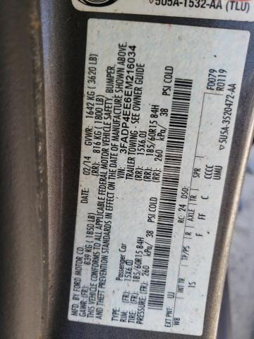 2014 Ford Fiesta Se მანქანა იყიდება აუქციონზე, vin: 3FADP4EE6EM216034, აუქციონის ნომერი: 55844893