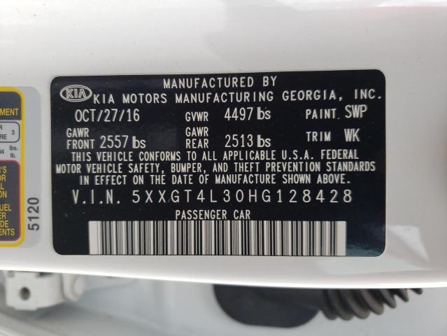 Aukcja sprzedaży 2017 Kia Optima Lx, vin: 5XXGT4L30HG128428, numer aukcji: 55418353