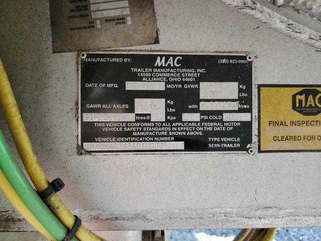 55551753 :رقم المزاد ، 5MADN40248A014008 vin ، 2008 Mac Trailer مزاد بيع