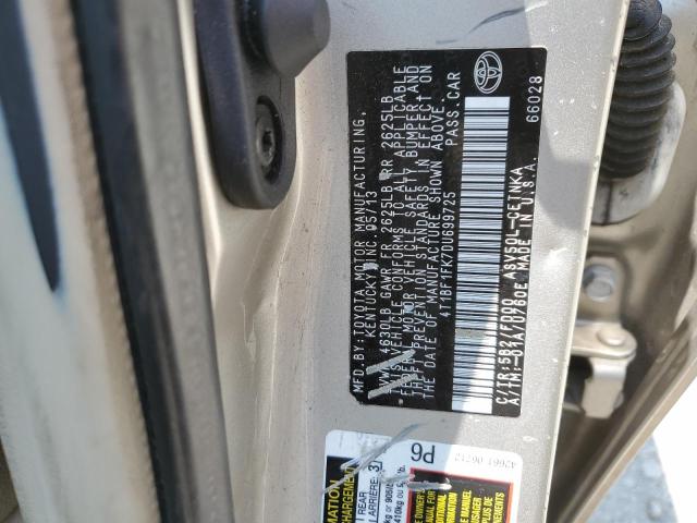 2013 Toyota Camry L მანქანა იყიდება აუქციონზე, vin: 4T1BF1FK7DU699725, აუქციონის ნომერი: 55765833