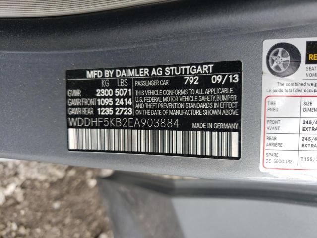 2014 Mercedes-benz E 350 მანქანა იყიდება აუქციონზე, vin: WDDHF5KB2EA903884, აუქციონის ნომერი: 56461303