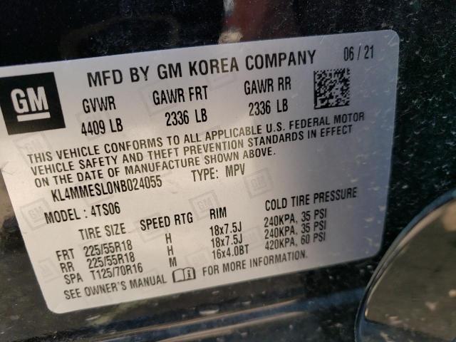Aukcja sprzedaży 2022 Buick Encore Gx Select, vin: KL4MMESL0NB024055, numer aukcji: 56343753