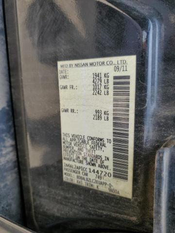 2012 Nissan Altima Base მანქანა იყიდება აუქციონზე, vin: 1N4AL2AP1CC144720, აუქციონის ნომერი: 55649323