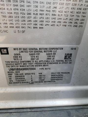 Aukcja sprzedaży 2017 Buick Envision Essence, vin: LRBFXBSA9HD070994, numer aukcji: 56745453