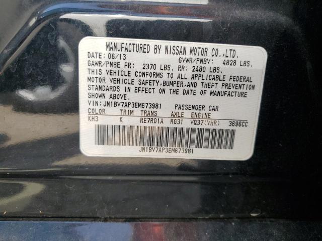 57915293 :رقم المزاد ، JN1BV7AP3EM673981 vin ، 2014 Infiniti Q50 Base مزاد بيع