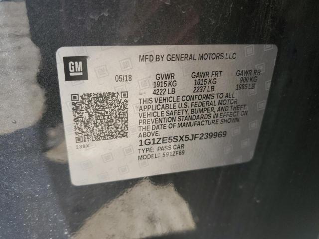 2018 Chevrolet Malibu Premier მანქანა იყიდება აუქციონზე, vin: 1G1ZE5SX5JF239969, აუქციონის ნომერი: 55063013