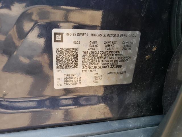 Aukcja sprzedaży 2019 Chevrolet Trax Ls, vin: 3GNCJKSBXKL321089, numer aukcji: 55610513