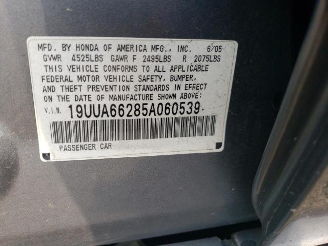 Продажа на аукционе авто 2005 Acura Tl, vin: 19UUA66285A060539, номер лота: 56410013