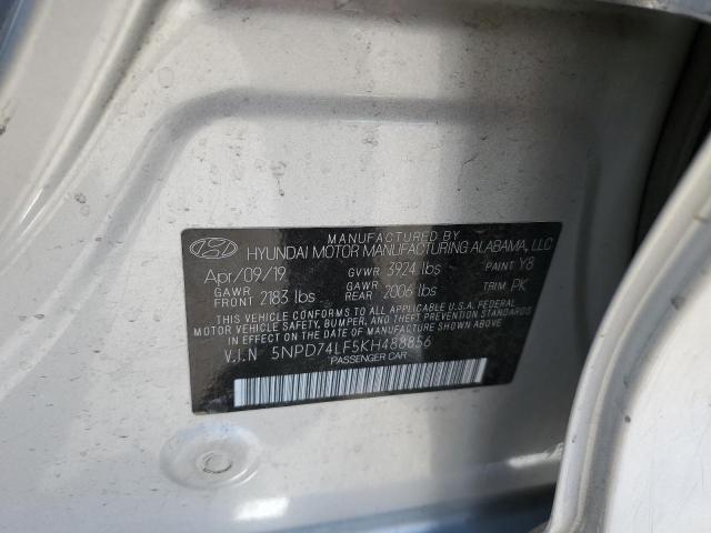Продаж на аукціоні авто 2019 Hyundai Elantra Se, vin: 5NPD74LF5KH488856, номер лоту: 57370863