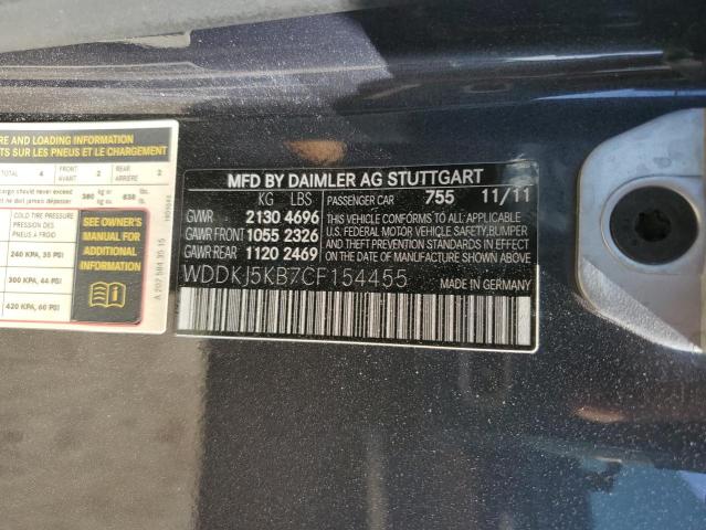Aukcja sprzedaży 2012 Mercedes-benz E 350, vin: WDDKJ5KB7CF154455, numer aukcji: 54526743