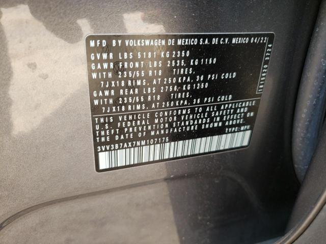 Продажа на аукционе авто 2022 Volkswagen Tiguan, vin: 3VV3B7AX7NM107175, номер лота: 56720123