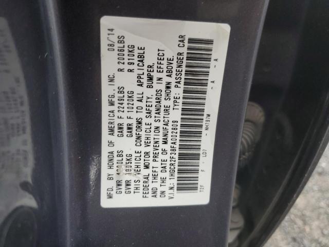 Aukcja sprzedaży 2015 Honda Accord Lx, vin: 1HGCR2F38FA002809, numer aukcji: 45469673