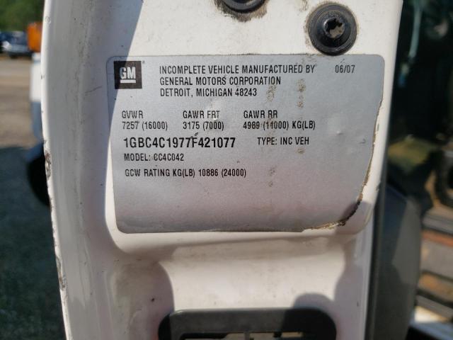 2007 Chevrolet C4500 C4c042 მანქანა იყიდება აუქციონზე, vin: 1GBC4C1977F421077, აუქციონის ნომერი: 55832253