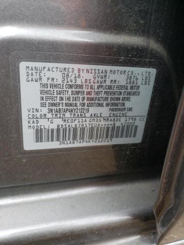 Продажа на аукционе авто 2019 Nissan Sentra S, vin: 3N1AB7AP4KY212219, номер лота: 55658253
