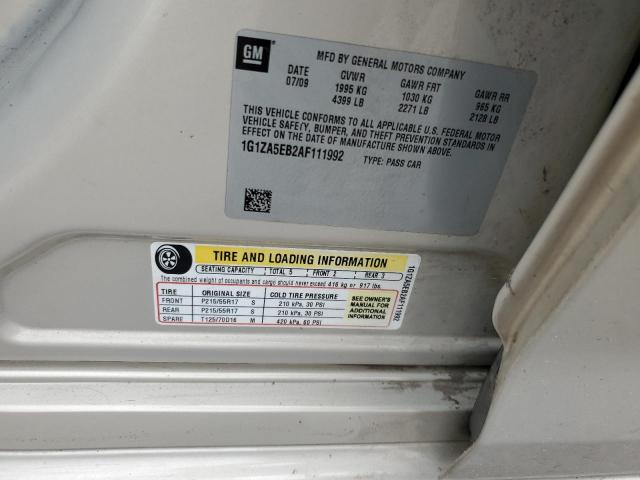 Продаж на аукціоні авто 2010 Chevrolet Malibu Ls, vin: 1G1ZA5EB2AF111992, номер лоту: 57184983