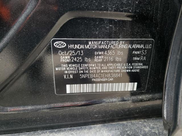 Aukcja sprzedaży 2014 Hyundai Sonata Gls, vin: 5NPEB4AC1EH838841, numer aukcji: 55867633