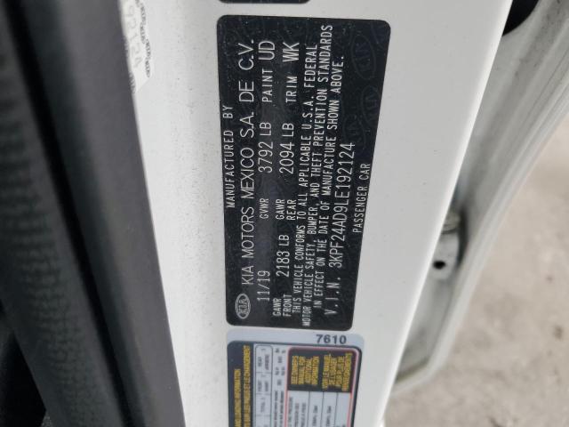 56570543 :رقم المزاد ، 3KPF24AD9LE192124 vin ، 2020 Kia Forte Fe مزاد بيع