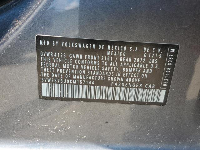 Aukcja sprzedaży 2019 Volkswagen Jetta Sel, vin: 3VWEB7BU9KM157144, numer aukcji: 57672253