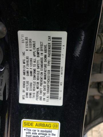 53094753 :رقم المزاد ، 19UUA9F74CA001059 vin ، 2012 Acura Tl مزاد بيع