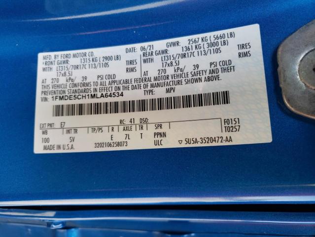 Продаж на аукціоні авто 2021 Ford Bronco Base, vin: 1FMDE5CH1MLA64534, номер лоту: 57070383