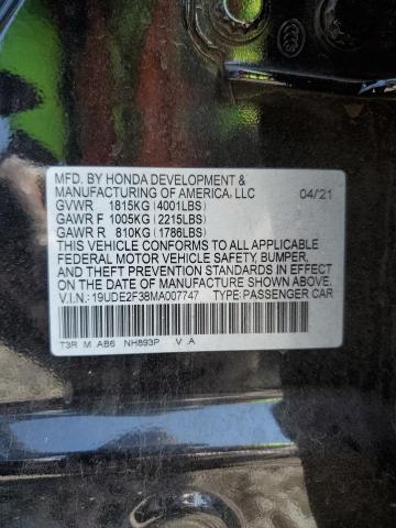 Продажа на аукционе авто 2021 Acura Ilx, vin: 19UDE2F38MA007747, номер лота: 53254153