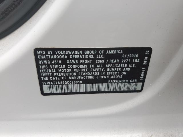 Aukcja sprzedaży 2016 Volkswagen Passat S, vin: 1VWAT7A32GC026313, numer aukcji: 56881623