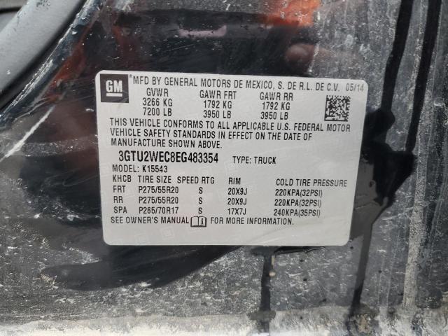 57340463 :رقم المزاد ، 3GTU2WEC8EG483354 vin ، 2014 Gmc Sierra K1500 Denali مزاد بيع
