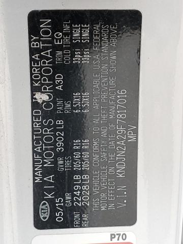 Aukcja sprzedaży 2015 Kia Soul, vin: KNDJN2A29F7817016, numer aukcji: 53745423