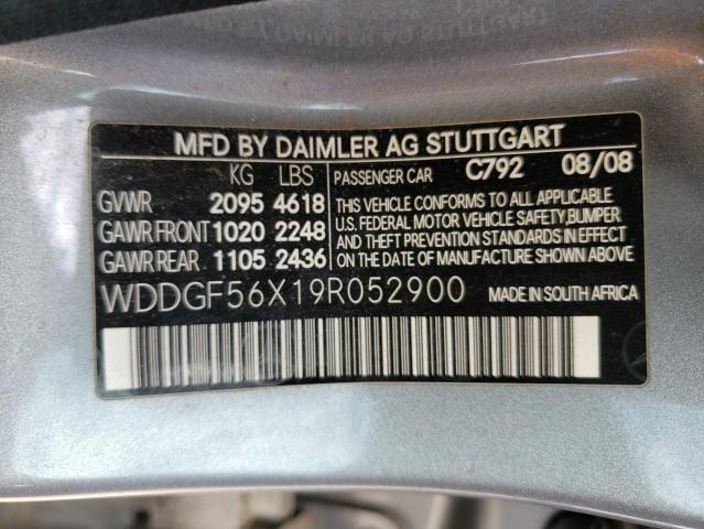 Продажа на аукционе авто 2009 Mercedes-benz C 350, vin: WDDGF56X19R052900, номер лота: 57963533