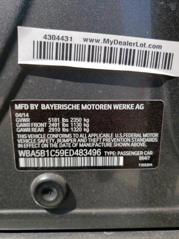 Aukcja sprzedaży 2014 Bmw 535 I, vin: WBA5B1C59ED483496, numer aukcji: 57551693