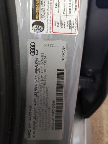 55185493 :رقم المزاد ، WAUFGAFC5GN163296 vin ، 2016 Audi A6 Premium Plus مزاد بيع
