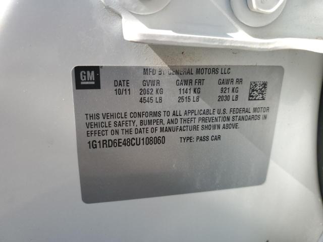 Aukcja sprzedaży 2012 Chevrolet Volt, vin: 1G1RD6E48CU108060, numer aukcji: 55243103