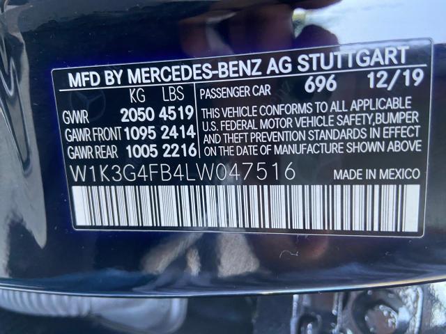 2020 Mercedes-benz A 220 4matic მანქანა იყიდება აუქციონზე, vin: W1K3G4FB4LW047516, აუქციონის ნომერი: 57444473