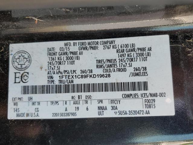 Продаж на аукціоні авто 2015 Ford F150 Super Cab, vin: 1FTEX1C89FKD19628, номер лоту: 54695103