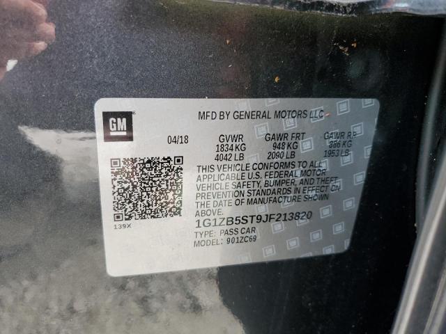 52842013 :رقم المزاد ، 1G1ZB5ST9JF213820 vin ، 2018 Chevrolet Malibu Ls مزاد بيع