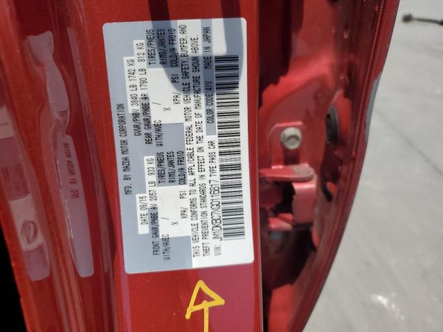 56673163 :رقم المزاد ، JM1DKBC7XG0116817 vin ، 2016 Mazda Cx-3 Touring مزاد بيع
