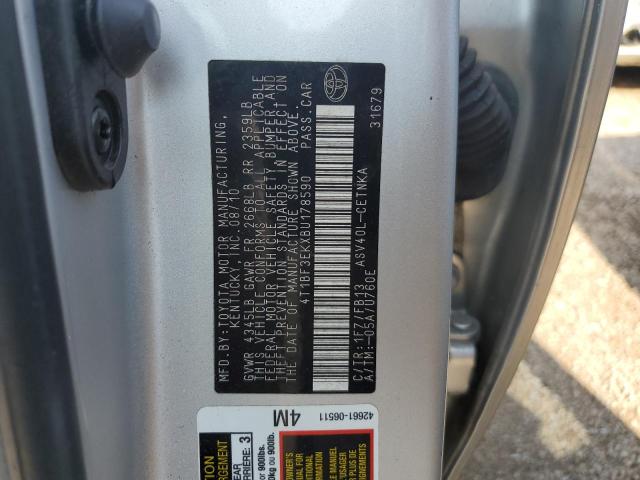 Продажа на аукционе авто 2011 Toyota Camry Base, vin: 4T1BF3EKXBU178590, номер лота: 57586423