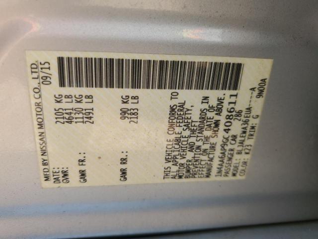Продаж на аукціоні авто 2016 Nissan Maxima 3.5s, vin: 1N4AA6AP9GC408611, номер лоту: 54852723