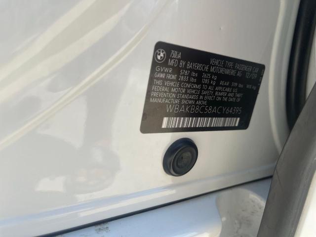Продаж на аукціоні авто 2010 Bmw 750 Li, vin: WBAKB8C58ACY64395, номер лоту: 58750574