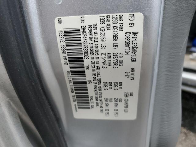 60470944 :رقم المزاد ، 2A4GP44R27R298328 vin ، 2007 Chrysler Town & Country مزاد بيع